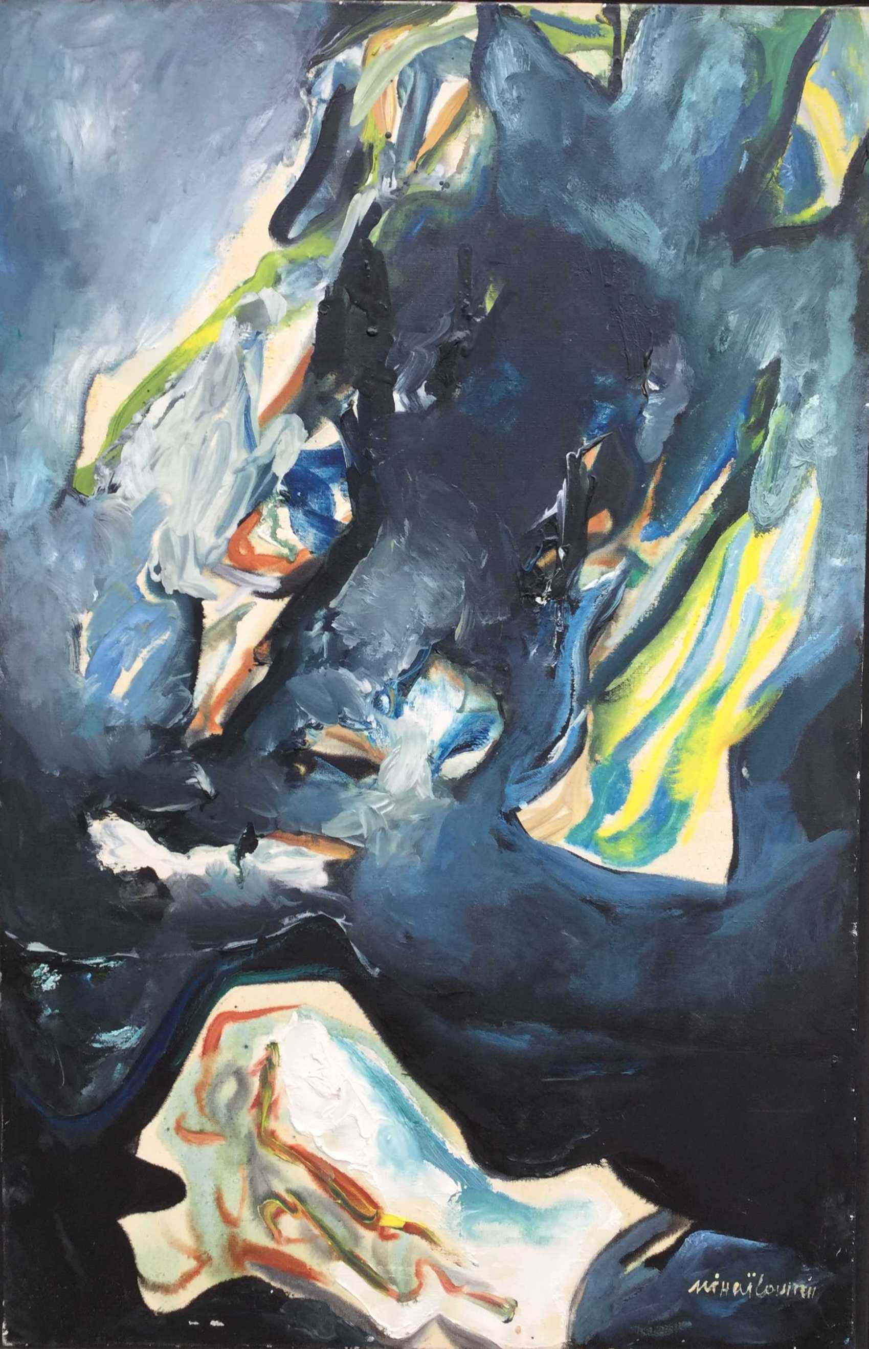 Niet of onleesbaar gesigneerd - C2568-10 - Abstracte compositie verkocht voor € 1!