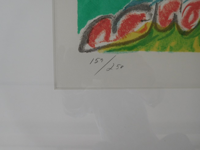 Carl-Henning Pedersen - Grote litho The Hill of the Elves II - 1985 - 159/250 - Ingelijst kopen? Bied vanaf 350!