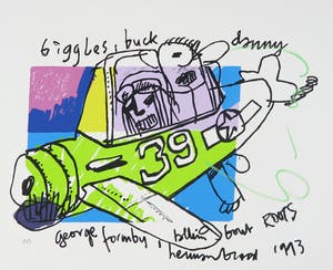 Herman Brood - Zeefdruk, Biggles kopen? Bied vanaf 80!