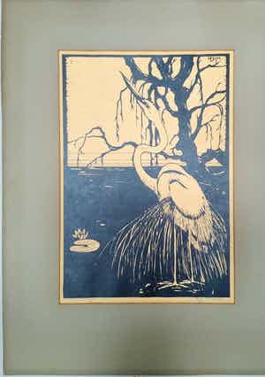Jan Staats Kiewiet - Reiger verkocht voor € 75!