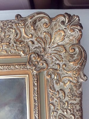 Willem Bos - Platbodems op woelige zee - Olieverf op Doek, Klassieke, grote lijs kopen? Bied vanaf 299!