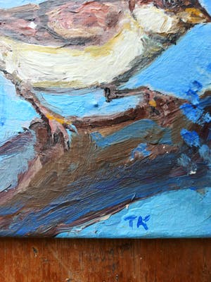 Tanja Koelemij - Blue sparrow (small) kopen? Bied vanaf 45!