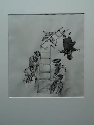 Jet Naftaniel-Joels - Originele tekening gewassen inkt , Illustratie uit De Gouden Vogel + Boek kopen? Bied vanaf 1!