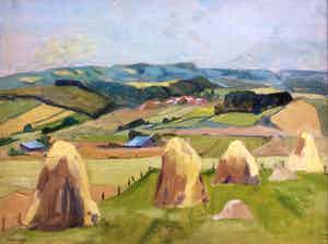 Willem Frederik Noordijk - 1887-1970. Heuvellandschap Limburg verkocht voor € 45!