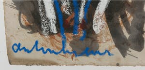 Anton Heyboer - Gemengde techniek op papier, Drieluik Ik geloof & Ik heb lief - Ingelijst kopen? Bied vanaf 900!