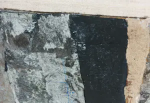 Jan Miechels - Acryl en collage, Kloof / Collage III - Ingelijst kopen? Bied vanaf 70!