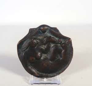 Jan Meefout - Bronzen object/penning, Schelp I verkocht voor € 200!