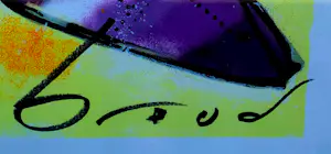 Herman Brood - Ingelijste zeefdruk: Vliegtuig kopen? Bied vanaf 350!