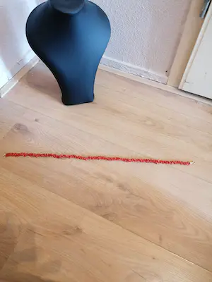 bloedkoraal hals ketting 50 cm kopen? Bied vanaf 100!