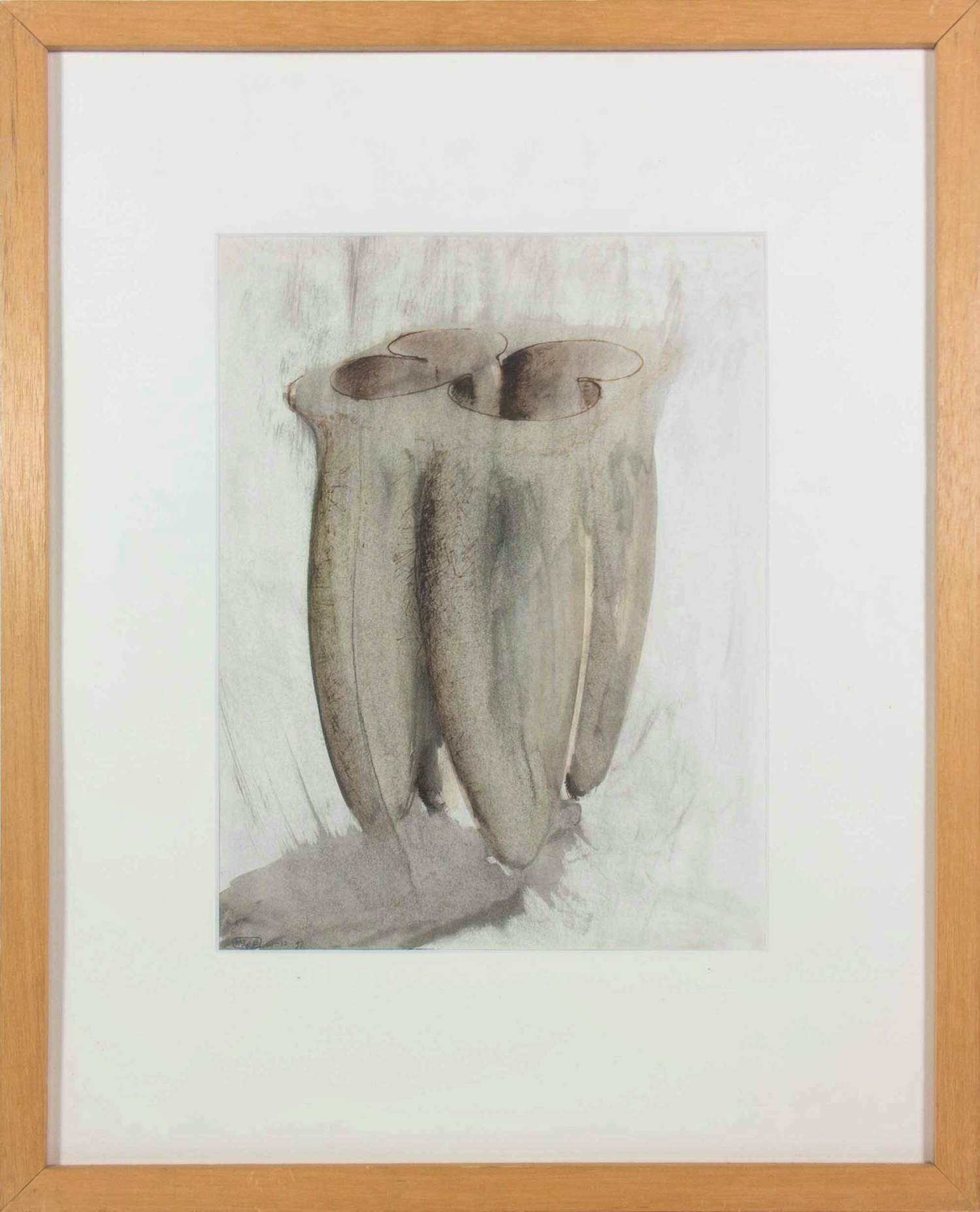 Willem Speekenbrink - Aquarel, Zinder titel - Ingelijst verkocht voor € 60!