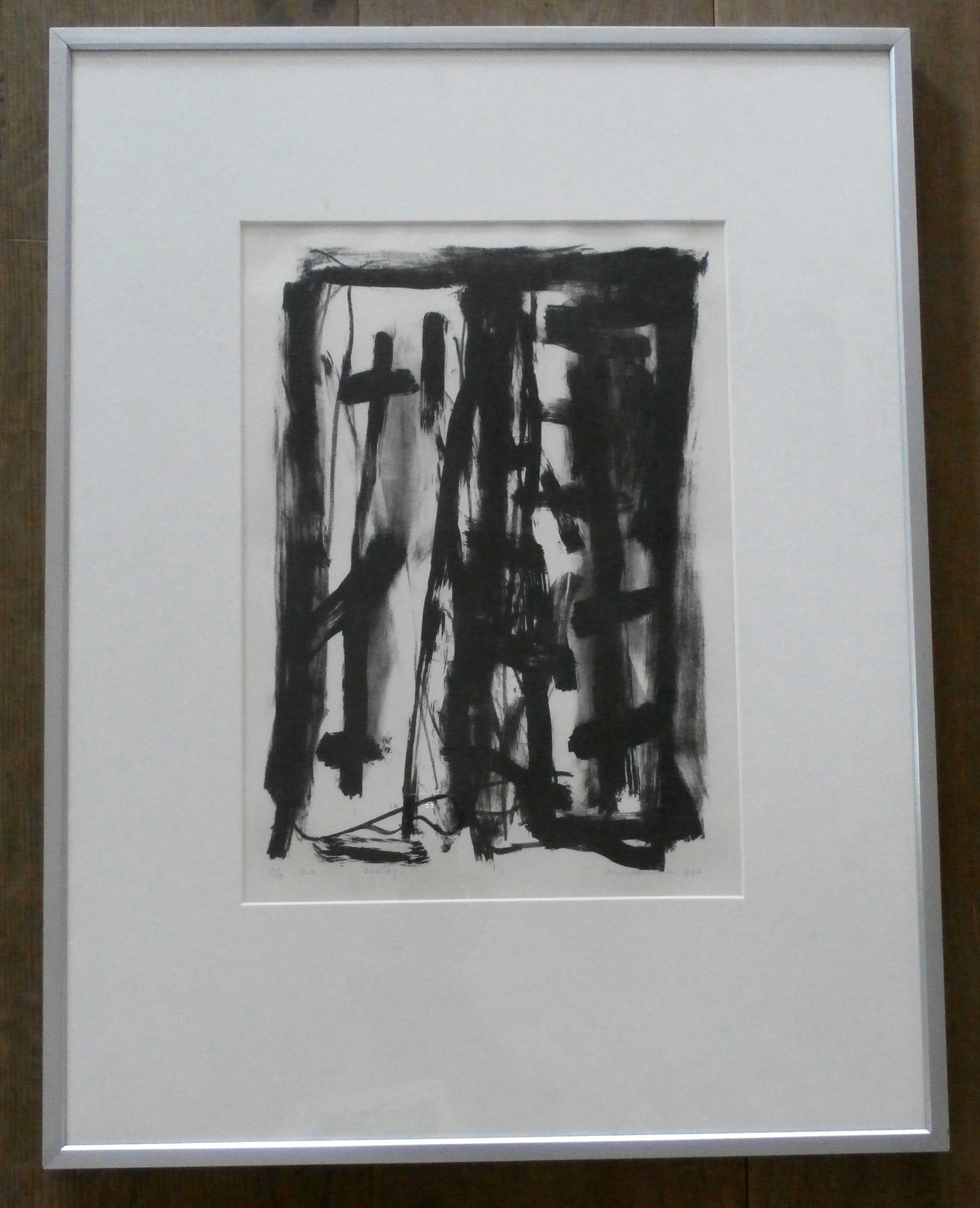 Werner Moonen -  ingelijste litho - 1988 verkocht voor € 49!