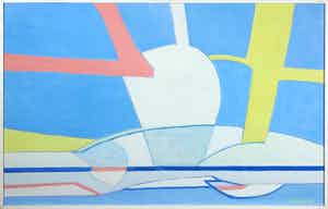 Paul Overhaus - Olieverf op doek, Zonnig uitzicht - Ingelijst verkocht voor € 80!