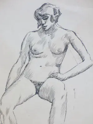 Herman Bieling - Twee impressionistische naakten - Tekeningen kopen? Bied vanaf 48!