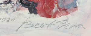 Bert Braam - Gemengde techniek op karton en papier, Lot van twee abstracte composities kopen? Bied vanaf 1!