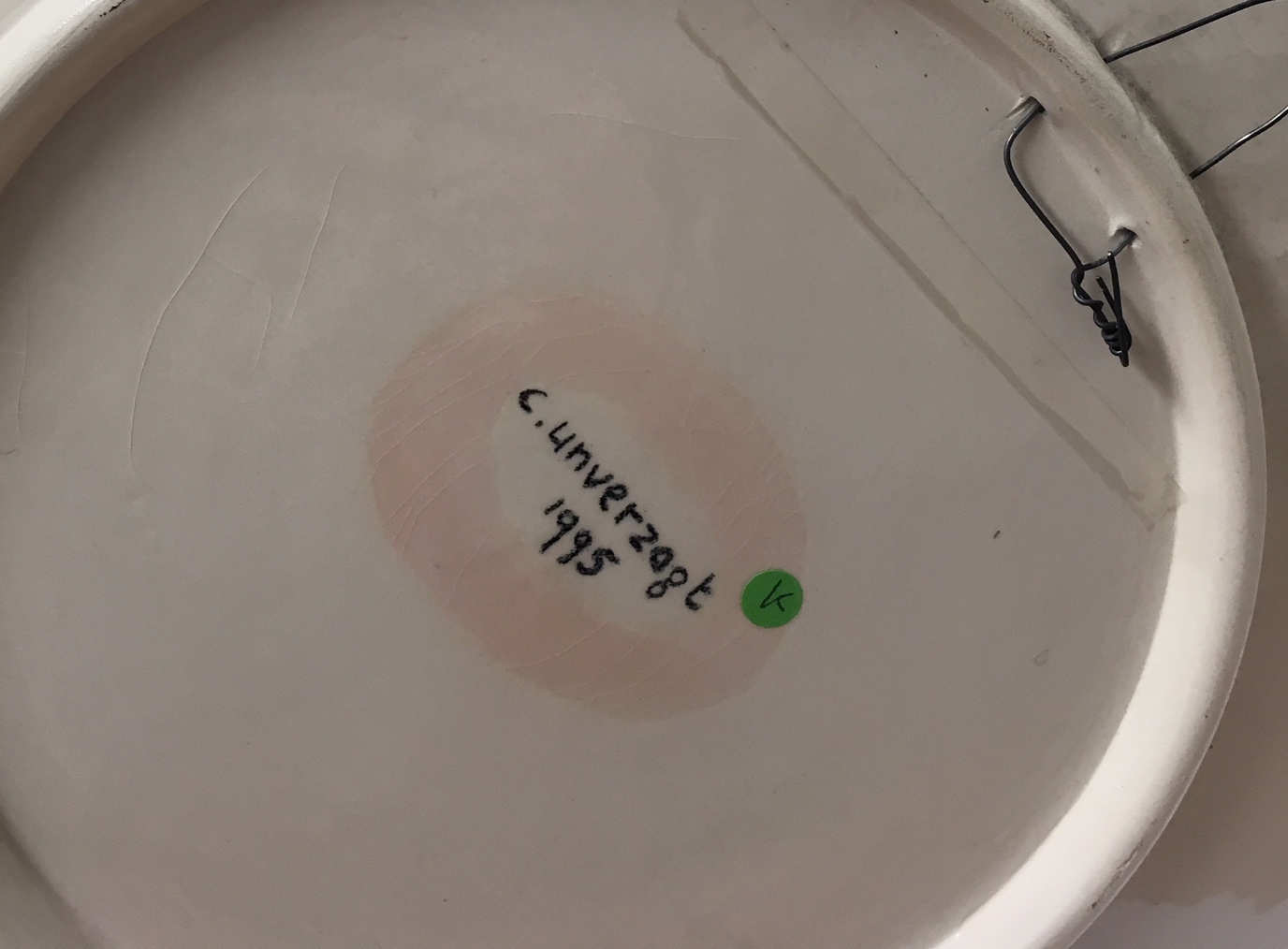 Carin Unverzagt - Keramiek bord, Been met botjes kopen? Bied vanaf 40!