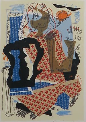 Kees Salentijn - Zeefdruk, Pan Comido III- Ingelijst kopen? Bied vanaf 1!