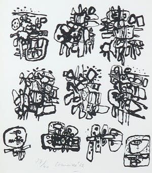 Corneille - Litho, Sans titre - Ingelijst kopen? Bied vanaf 280!