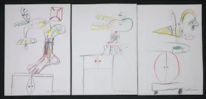 Anton Martineau - Lot van 5 unieke werken op papier! kopen? Bied vanaf 1!