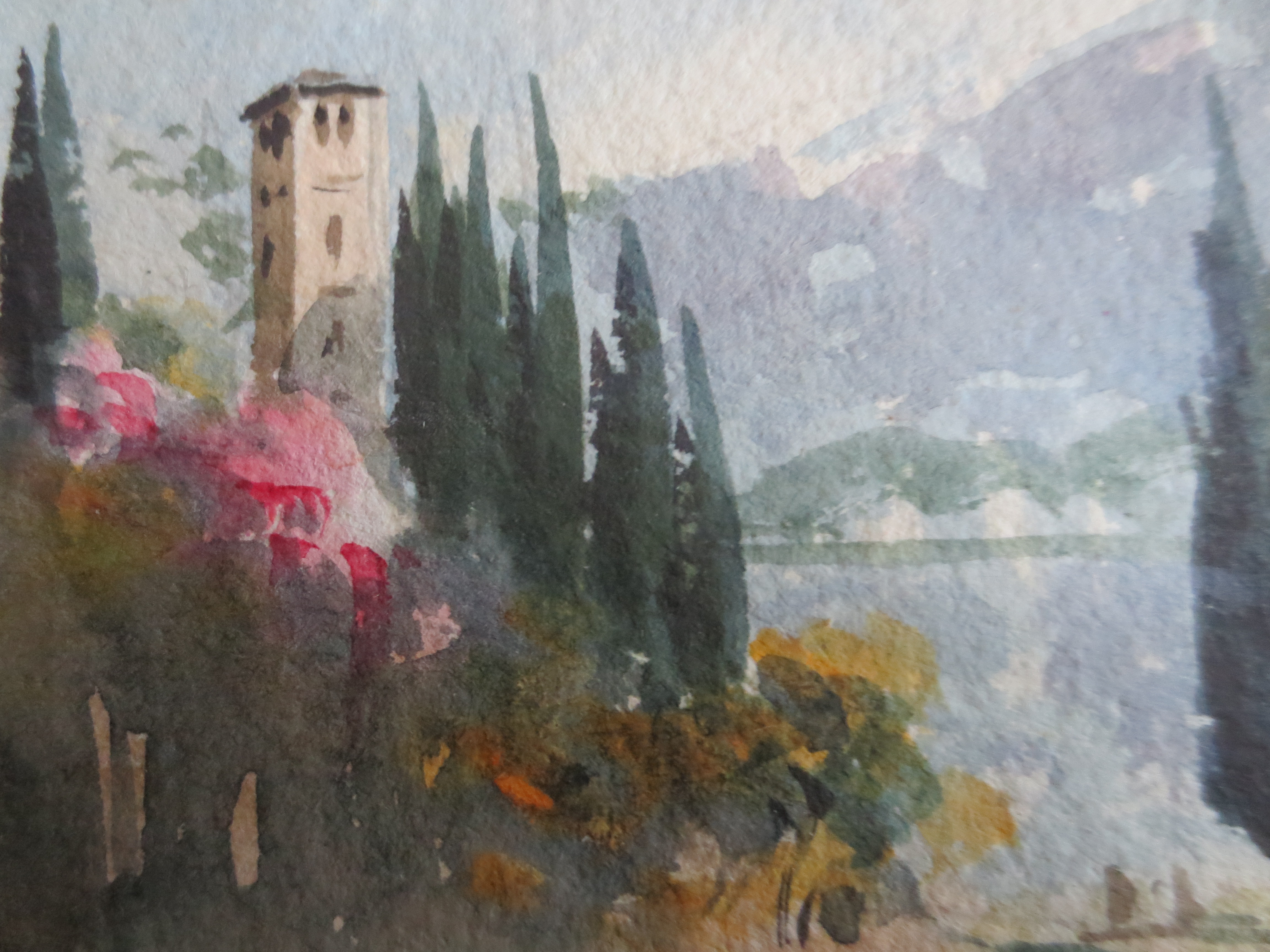 Niet of onleesbaar gesigneerd - Landschap Italie? kopen? Bied vanaf 1!