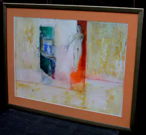 Jasper Krabbé - Ingelijste gouache: Vrouwelijk naakt kopen? Bied vanaf 595!