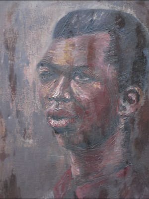 Niet of onleesbaar gesigneerd - Mannenportret - Olieverf op doek kopen? Bied vanaf 1!