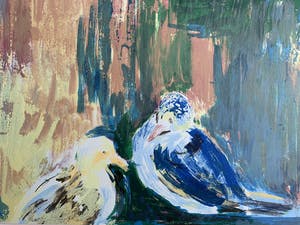 Ellie Slegten - kleurenlitho | 'Vogels' | 1994 kopen? Bied vanaf 50!