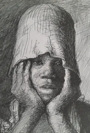 Aat Veldhoen - Portret van Afrikaanse jongen kopen? Bied vanaf 50!