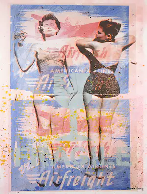 Crail Moansburg - Zeefdruk, Nothing to declare x - Ingelijst (Groot) kopen? Bied vanaf 70!