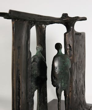 Wim Rijvers - Brons en hardsteen, Zonder titel kopen? Bied vanaf 650!