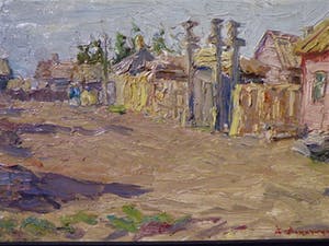 Alexander Lopatkin - Russian soviet impressionist landscape kopen? Bied vanaf 220!