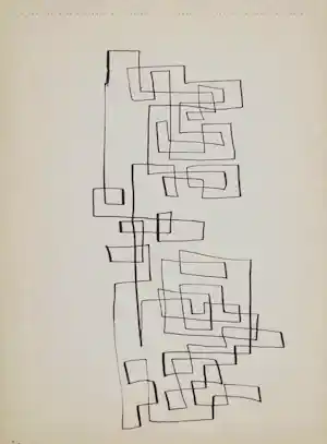 Siep van den Berg - Abstract- pen en inkttekening verkauft für € 50!