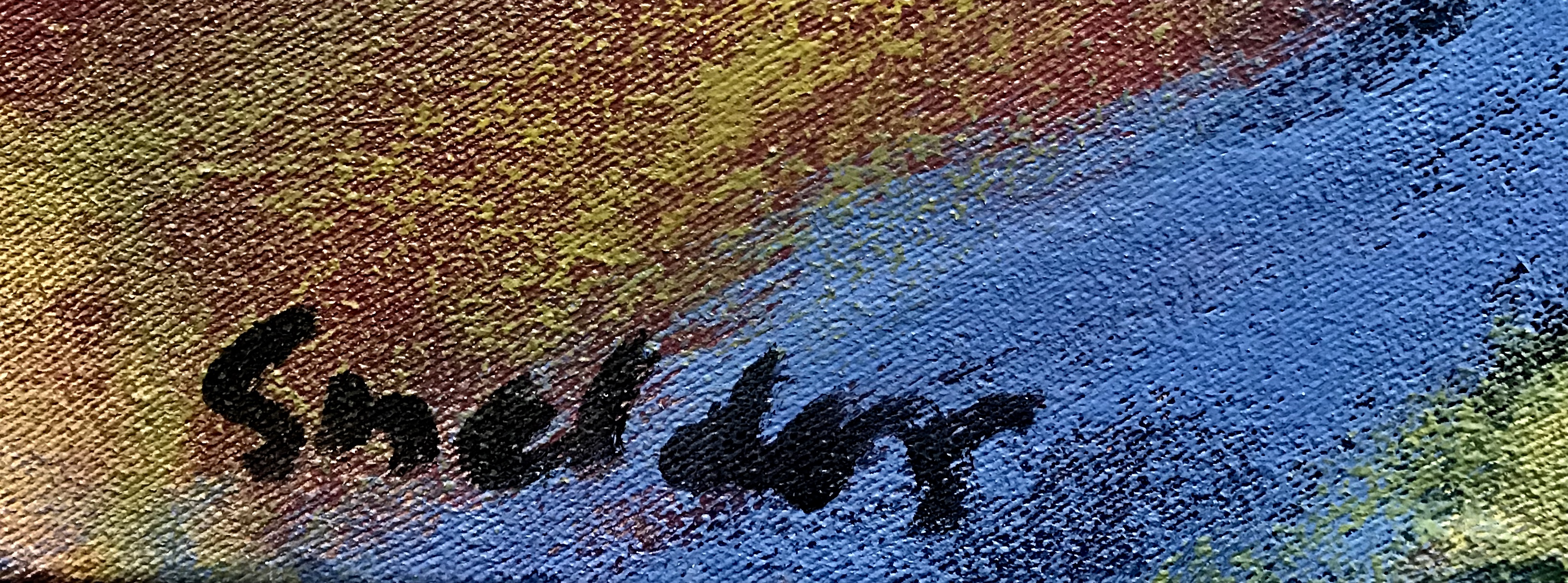 Niet of onleesbaar gesigneerd - Snelders? Acryl op doek, Cote d’Azur kopen? Bied vanaf 1!