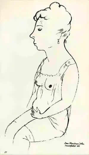 Georg Grosz - Louise - 1923 - - Original aus dem Zyklus ECCE HOMO MALIK VLG. vendu pour 99€ !