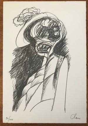Hugo Claus - Mooie litho - gesigneerd - 1978 - 80/100 kopen? Bied vanaf 75!