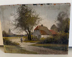 Jos van den Berg - Dorpsgezicht kopen? Bied vanaf 75!