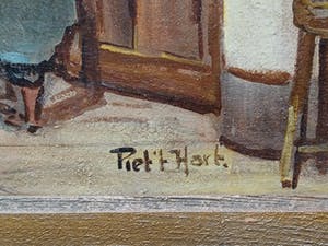 Pieter 't Hart - Kerkinterieur. kopen? Bied vanaf 75!