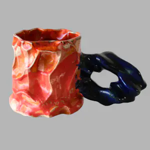 Octave Rimbert-Rivière - Gekke wezens - Sculpturale 3D-printing keramieken beker kopen? Bied vanaf 100!