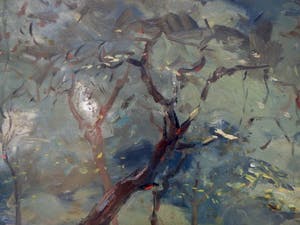 Louis Henno - boom in boslandschap kopen? Bied vanaf 100!