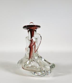 Ireneusz Kizinski - Vrijgevormde helderglazen fles met rood kopen? Bied vanaf 1!