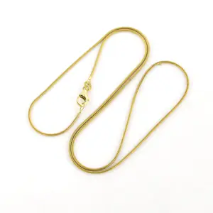 14k geelgouden slangen collier - 4.9 gram - 50 cm lang kopen? Bied vanaf 440!