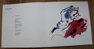 Ger Lataster - Zeefdruk met gedicht, van Bert Schierbeek - 1990 kopen? Bied vanaf 75!