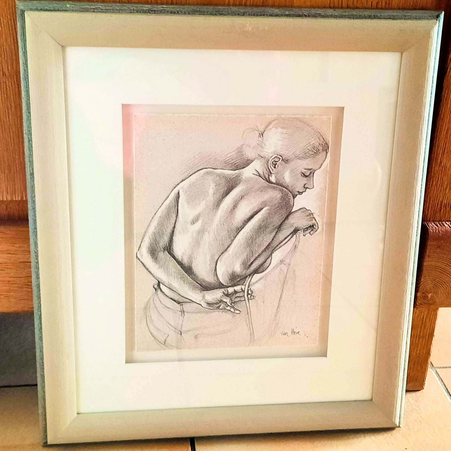 Francine van Hove - Lithografie auf Büttenpapier "Ladies" Passepartout Rahmen kopen? Bied vanaf 90!