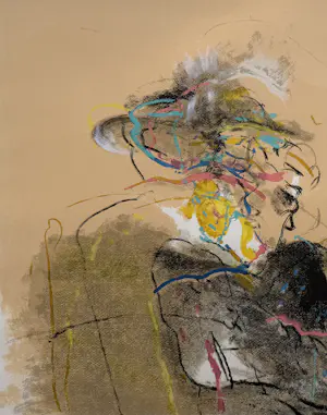 Kees van Bohemen - handgesigneerde kleurenlitho | 'Moeder met kind aan tafel' | 1981 (INGELIJST) kopen? Bied vanaf 200!