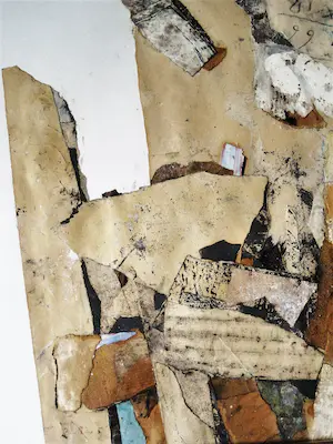 Gerard Leonard van den Eerenbeemt - GROTE jaren 60 gem. technk. (aquarel,pastel, ea) COLLAGE in unieke Lijst! kopen? Bied vanaf 48!