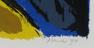 Henk Eikenaar - Zeefdruk, Zonder titel - Ingelijst kopen? Bied vanaf 1!