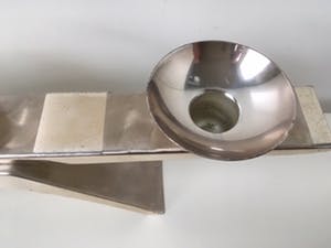 WMF - IKORA - verzilverde kaarsen standaard - met label en inscriptie kopen? Bied vanaf 39!