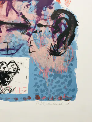 Rik van Iersel - expressionistische zeefdruk - 1998 kopen? Bied vanaf 75!