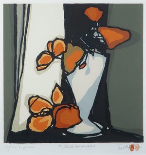 Fon Klement - Boardsnede, Les fleurs automnales- Ingelijst kopen? Bied vanaf 100!