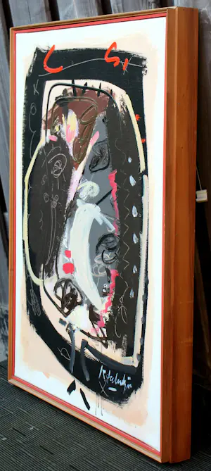 Kees Salentijn - Ingelijste olieverf op doek: Cabeza en el Espejo kopen? Bied vanaf 295!