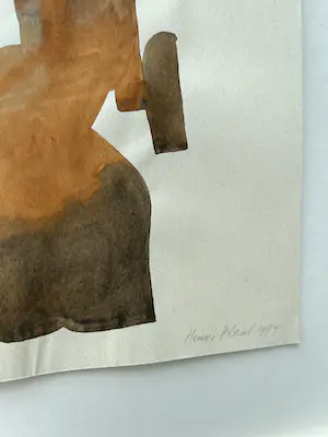 Henri Plaat - 2 x gouache samen ingelijst - 1994 - Gesigneerd kopen? Bied vanaf 75!